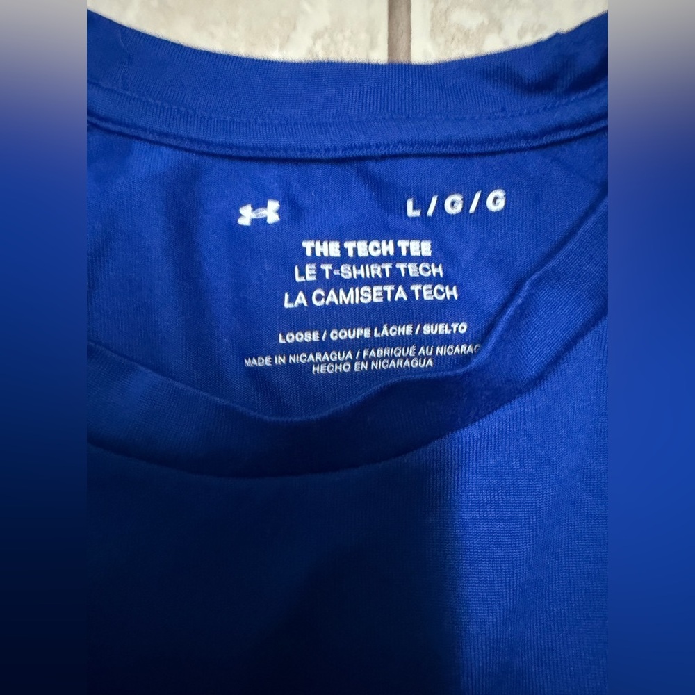 Under Armour Men's Blue Tech T- Shirt - Picture 3 of 5